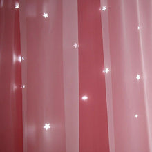 Load image into Gallery viewer, Romantic Hollow Star Blackout Window Curtain