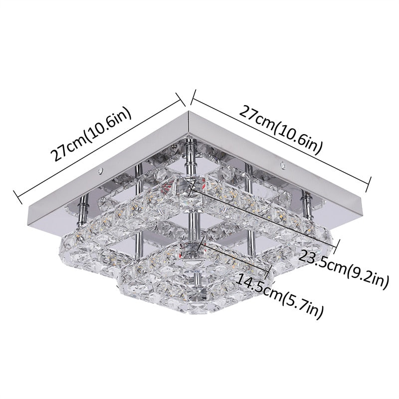 K9 Crystal Led Ceiling Light Living Room Decoration