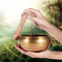 Load image into Gallery viewer, Tibetan Handcrafted Full Moon Singing Bowl
