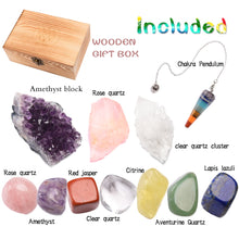 Load image into Gallery viewer, Natural Amethyst Crystal  Quartz Healing Stones Seven chakras
