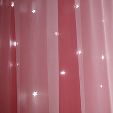 Load image into Gallery viewer, Romantic Hollow Star Blackout Window Curtain
