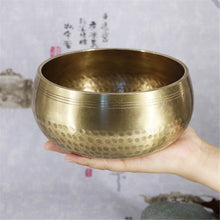 Load image into Gallery viewer, Tibetan Handcrafted Full Moon Singing Bowl
