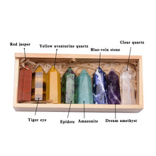 Load image into Gallery viewer, 8pcs/set Natural crystal Single Point Healing Crystal Wand
