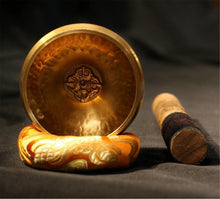 Load image into Gallery viewer, Tibetan Handcrafted Full Moon Singing Bowl
