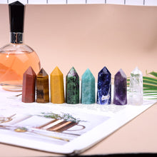 Load image into Gallery viewer, 8pcs/set Natural crystal Single Point Healing Crystal Wand
