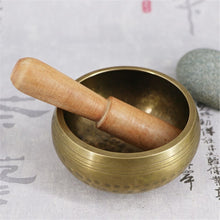 Load image into Gallery viewer, Tibetan Handcrafted Full Moon Singing Bowl
