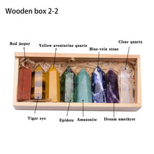 Load image into Gallery viewer, 8pcs/set Natural crystal Single Point Healing Crystal Wand
