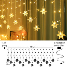 Load image into Gallery viewer, 3.5m Snowflake LED Light Christmas Tree Decorations
