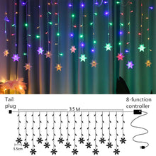 Load image into Gallery viewer, 3.5m Snowflake LED Light Christmas Tree Decorations
