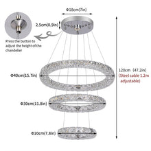 Load image into Gallery viewer, K9 Crystal light Luxury Led Chandelier
