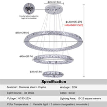 Load image into Gallery viewer, K9 Crystal light Luxury Led Chandelier
