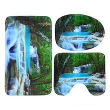 Load image into Gallery viewer, 3D Waterfall Scenery Waterproof Shower Curtain
