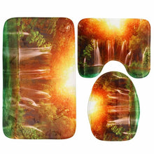 Load image into Gallery viewer, 3D Waterfall Scenery Waterproof Shower Curtain
