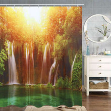 Load image into Gallery viewer, 3D Waterfall Scenery Waterproof Shower Curtain
