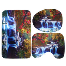 Load image into Gallery viewer, 3D Waterfall Scenery Waterproof Shower Curtain
