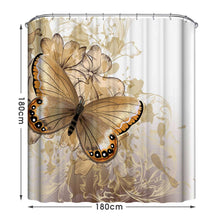 Load image into Gallery viewer, Butterfly Bath Shower Curtain Set
