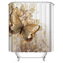Load image into Gallery viewer, Butterfly Bath Shower Curtain Set
