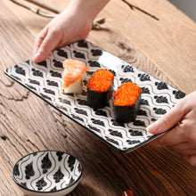 Load image into Gallery viewer, Vancasso Haruka Japanese Style Porcelain Sushi Plate Set
