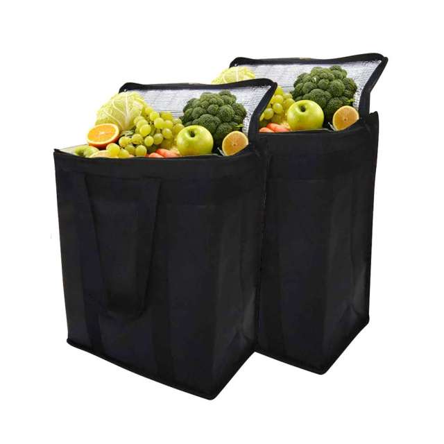 Reusable Insulated Cooler And Collapsible Grocery Shopping Bag - beesdecorpro