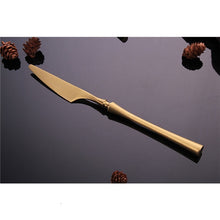 Load image into Gallery viewer, 24 Piece Set Forks Knives Spoons Dinnerware Set - beesdecorpro
