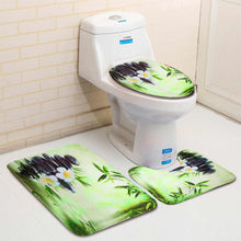 Load image into Gallery viewer, NEW Shower Curtain 3D Bamboo Non-Slip Set - beesdecorpro
