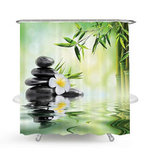 Load image into Gallery viewer, NEW Shower Curtain 3D Bamboo Non-Slip Set - beesdecorpro
