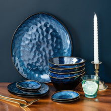 Load image into Gallery viewer, VANCASSO Starry Blue 11/22/33-Piece Ceramic Tableware Dinner Set - beesdecorpro
