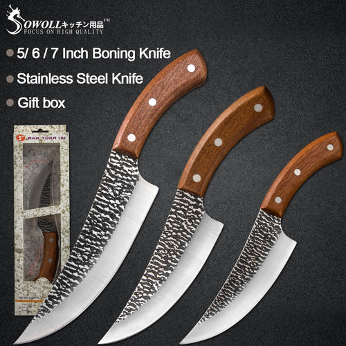 5'' 6'' 7'' Handmade Kitchen Hunting Outdoor Camping Chef Knife - beesdecorpro