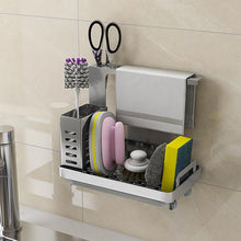 Load image into Gallery viewer, Kitchen Sink Shelf Soap Sponge Drain Rack Storage - beesdecorpro

