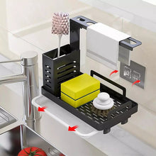 Load image into Gallery viewer, Kitchen Sink Shelf Soap Sponge Drain Rack Storage - beesdecorpro
