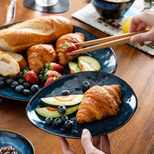 Load image into Gallery viewer, VANCASSO Starry Blue 11/22/33-Piece Ceramic Tableware Dinner Set - beesdecorpro

