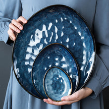 Load image into Gallery viewer, VANCASSO Starry Blue 11/22/33-Piece Ceramic Tableware Dinner Set - beesdecorpro
