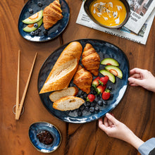 Load image into Gallery viewer, VANCASSO Starry Blue 11/22/33-Piece Ceramic Tableware Dinner Set - beesdecorpro
