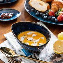 Load image into Gallery viewer, VANCASSO Starry Blue 11/22/33-Piece Ceramic Tableware Dinner Set - beesdecorpro
