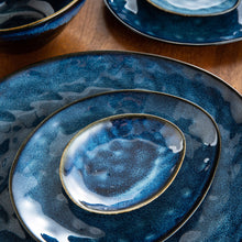Load image into Gallery viewer, VANCASSO Starry Blue 11/22/33-Piece Ceramic Tableware Dinner Set - beesdecorpro
