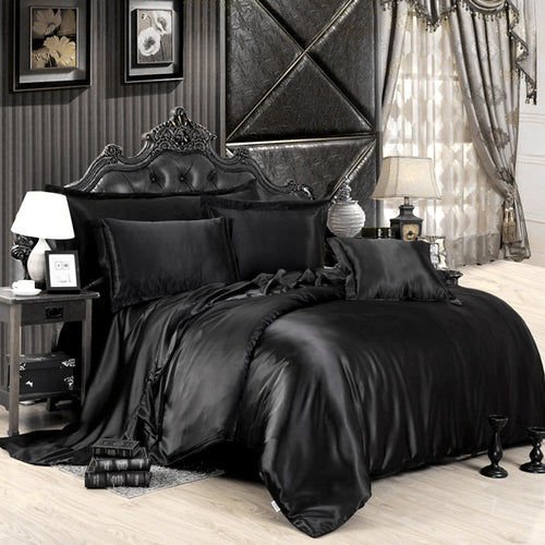 Quilted Satin Bedding Set and Comforter Bedding Set - beesdecorpro