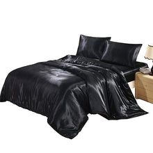 Load image into Gallery viewer, Quilted Satin Bedding Set and Comforter Bedding Set - beesdecorpro
