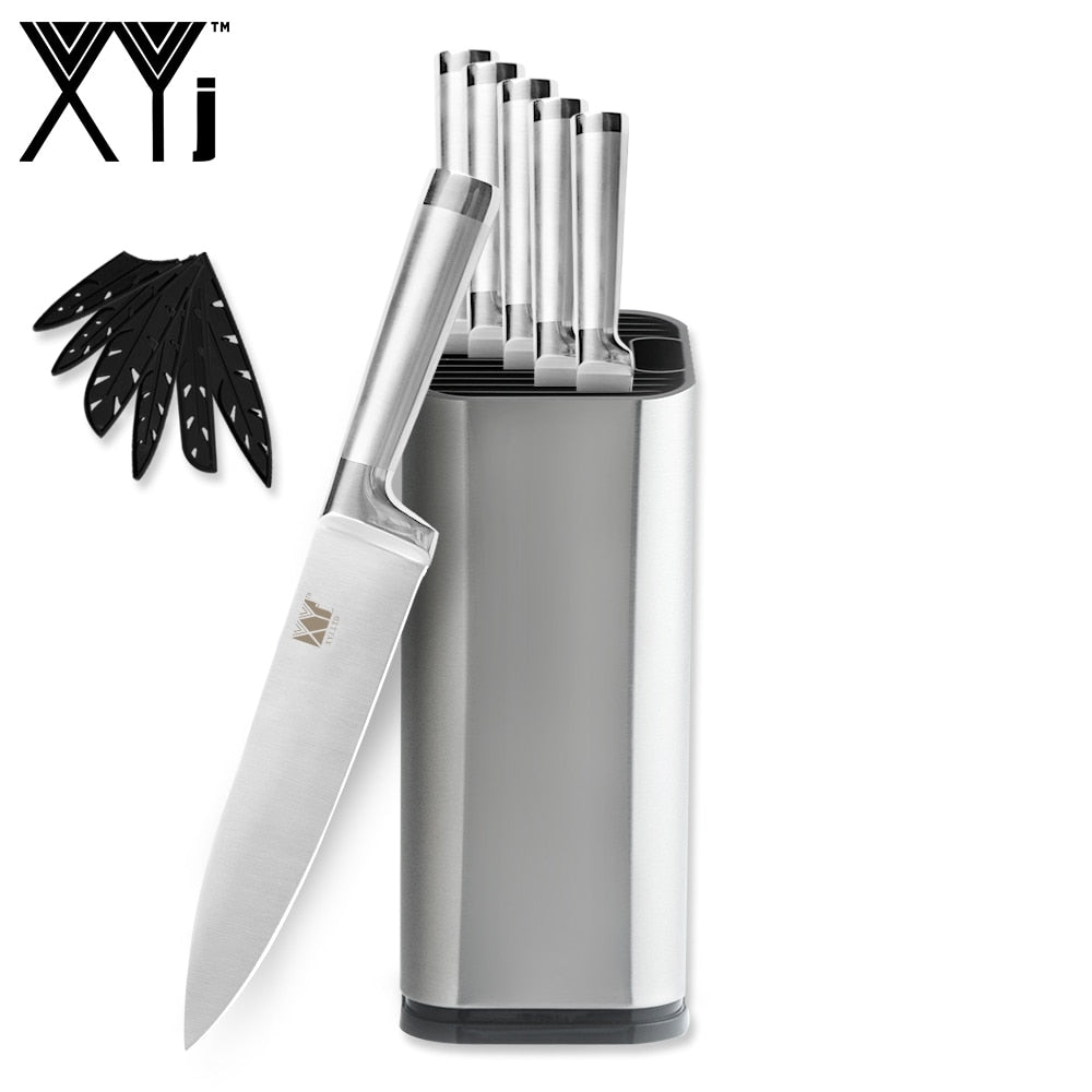 Stainless Steel Knife Holder and Cutlery Set - beesdecorpro