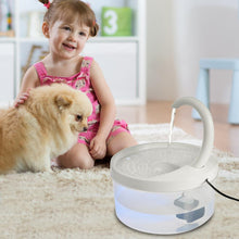 Load image into Gallery viewer, Cat Water Dispenser  With LED Light Bird Dog Drink Bowl - beesdecorpro
