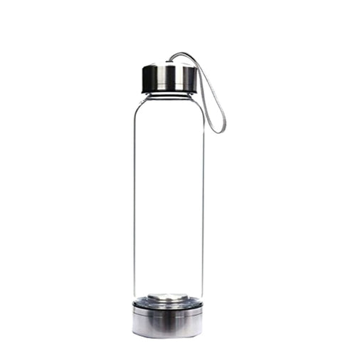 Natural Black Obsidian Quartz Water Bottle - beesdecorpro