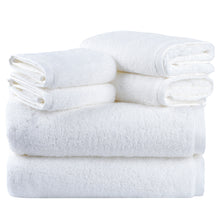 Load image into Gallery viewer, Cotton Highly Absorbent Bathroom Towels White
