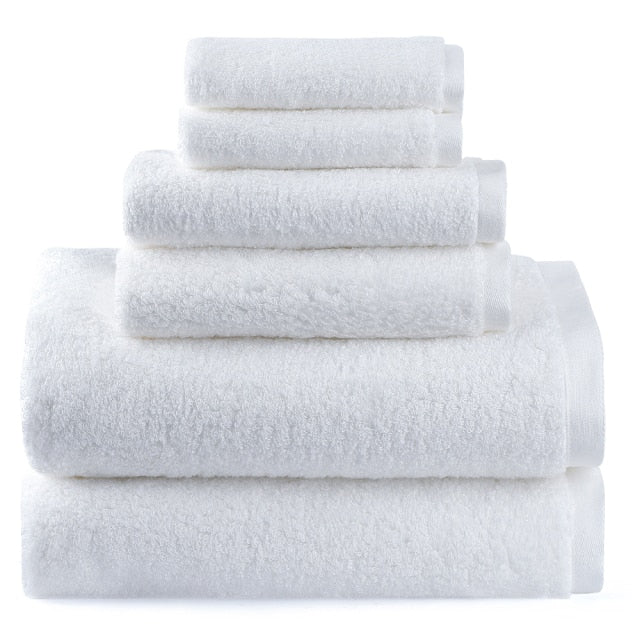 Cotton Highly Absorbent Bathroom Towels White