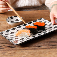 Load image into Gallery viewer, Vancasso Haruka Japanese Style Porcelain Sushi Plate Set
