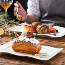 Load image into Gallery viewer, MALACASA Mario 2-Piece White Porcelain Dinner Combi-Set
