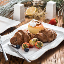 Load image into Gallery viewer, MALACASA Mario 2-Piece White Porcelain Dinner Combi-Set
