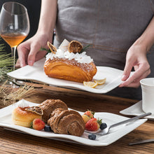 Load image into Gallery viewer, MALACASA Mario 2-Piece White Porcelain Dinner Combi-Set
